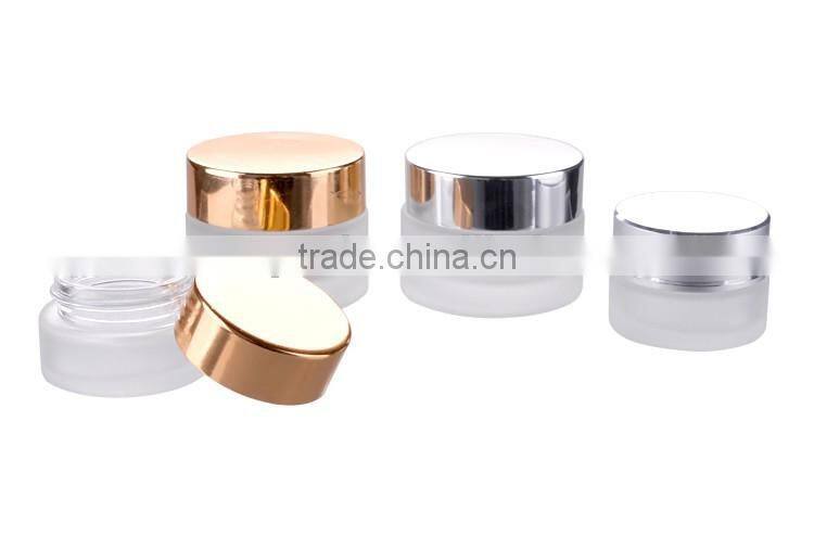 Hot sale More capacity cosmetic glass cream jar
