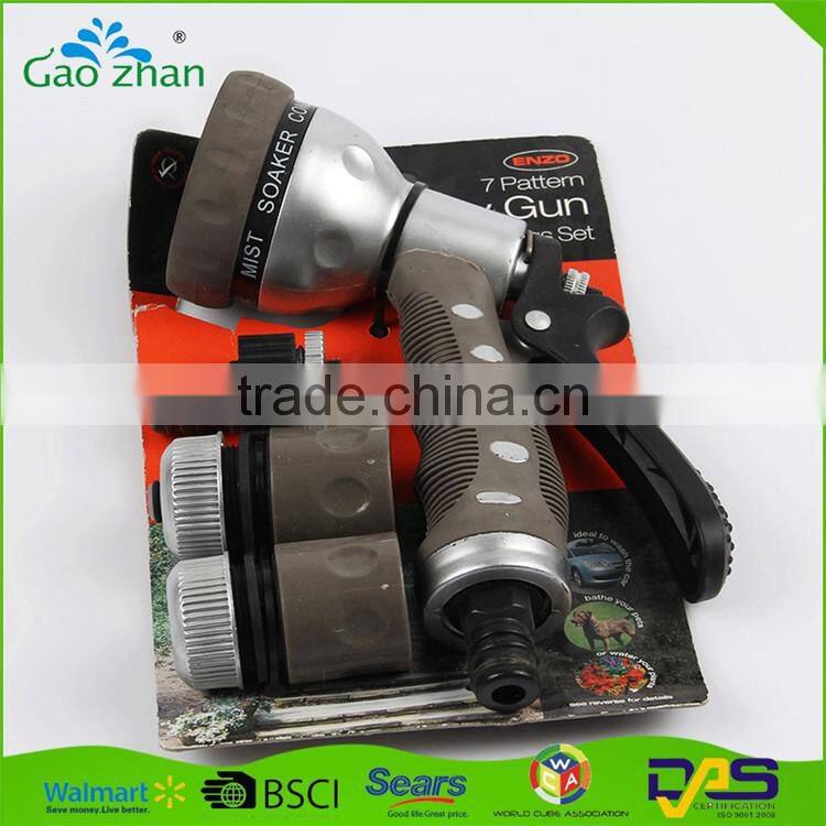 7 patterns hose nozzle set portable spray gun high pressure spray hose