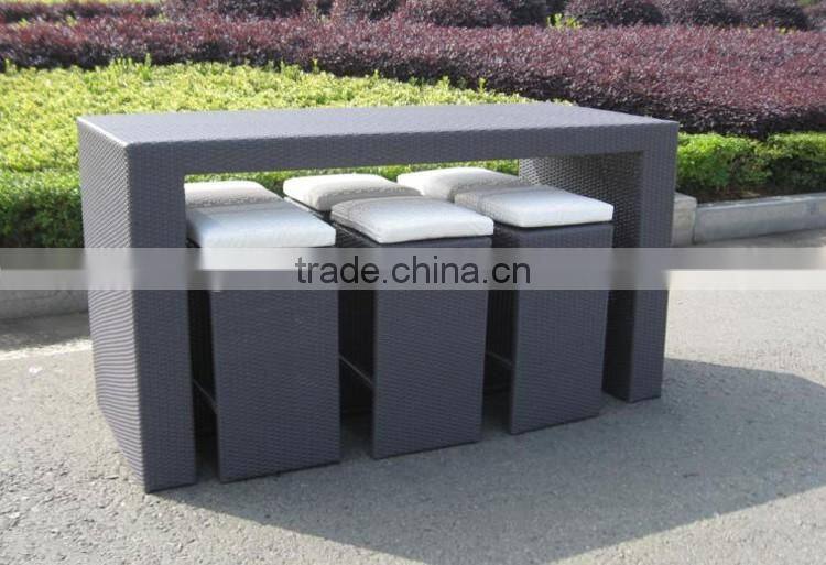 Wholesale 4 seats all weather wicker used home bar furniture