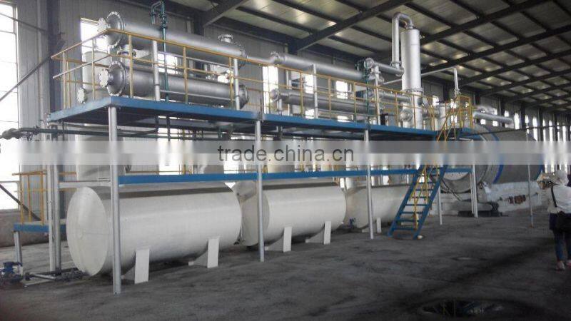 Twin-Reactor Style Pyrolysis Equipment Refinery Waste Tire To Crude Oil