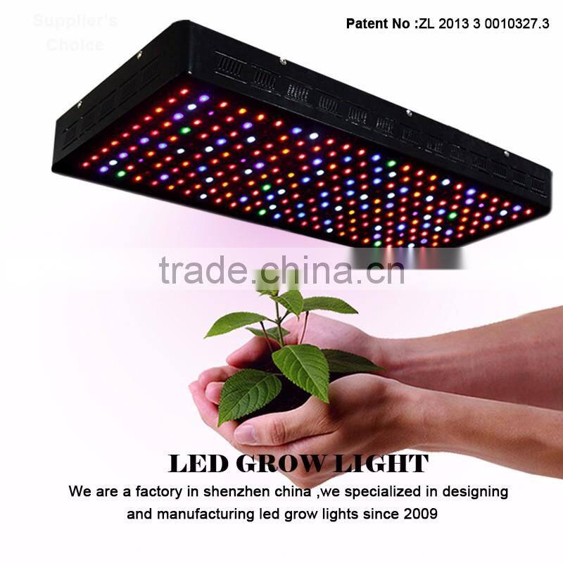 1000w reflector double switch full spectrum led grow light for medical plants and flower