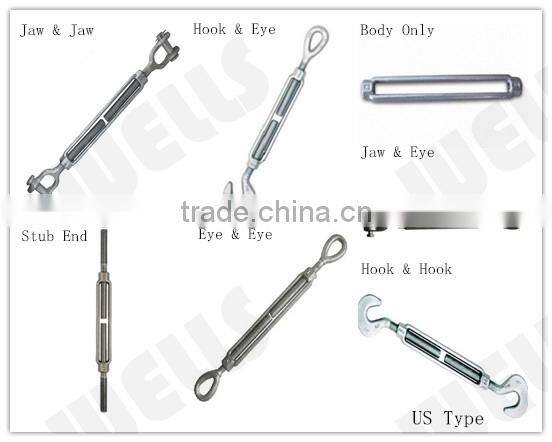 Standard DIN 1478 Galvanized Turnbuckle