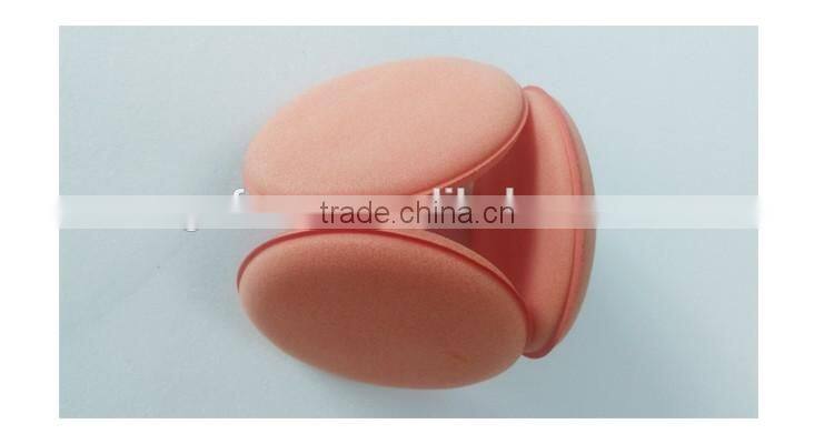 Factory sale car wax sponge , customized logo car wax applicator sponge