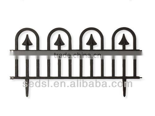 artificial garden fence,plastic small garden fence,removable plastic fence