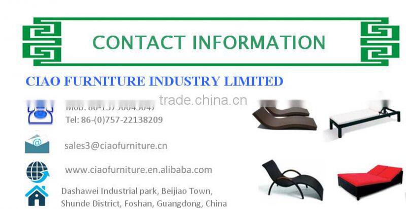 F-7061B1 living room furniture balcony furniture rattan leisure sofa bed