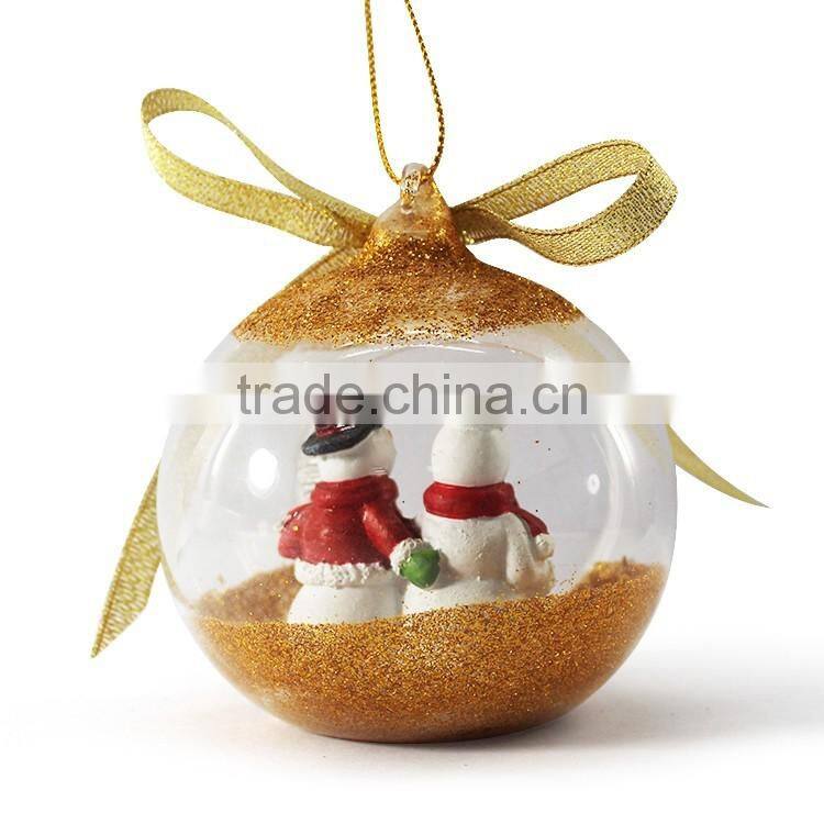 Clear glass material christmas decoration ball