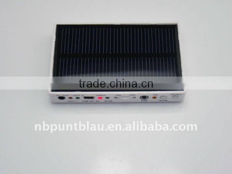 solar charger with radio