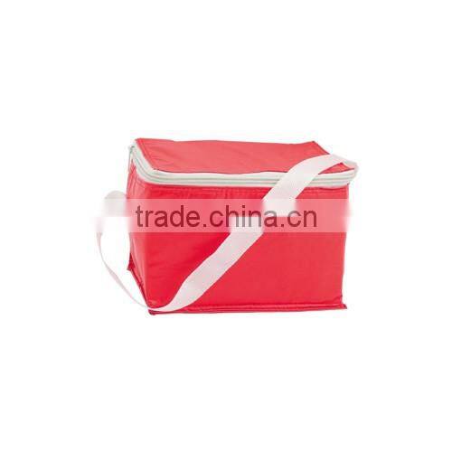6 cans PVC foldable cooler bag with handle for promtional