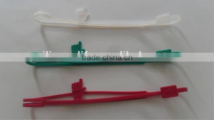 Various Colors Great Gift Finger Pointing Silicone Bookmark