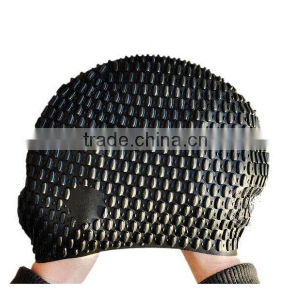 Hot! Fashionable silicone swimming cap for long hair