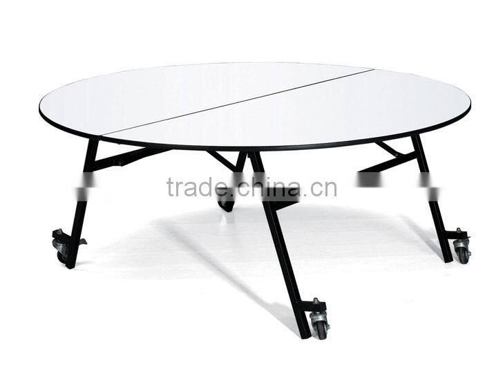 Round Banquet Table With Wheels QZ6091