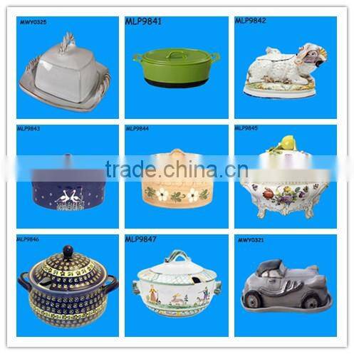 Hot Sell Classic Design White Procelain Terrine