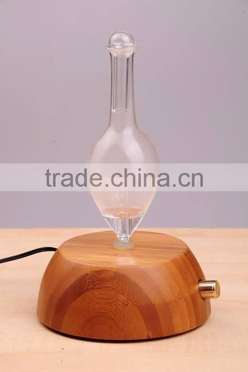 Elegant Bamboo Glass LED Aroma Diffuser Nebulization Oil Diffuser