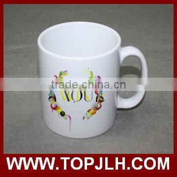 liling 11 oz plain white blank sublimation coffee ceramic mug
