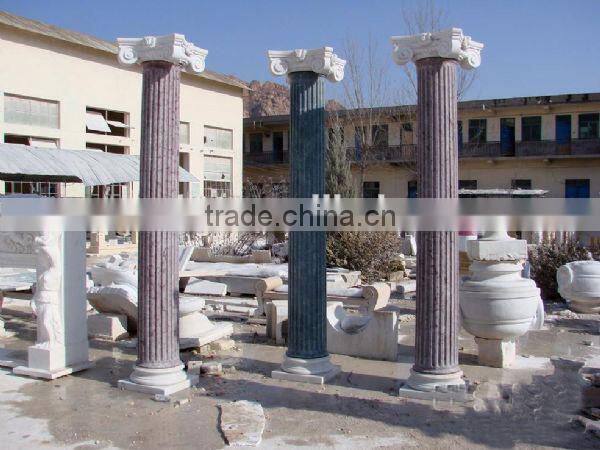 European baby angel stone pillar used for decorative