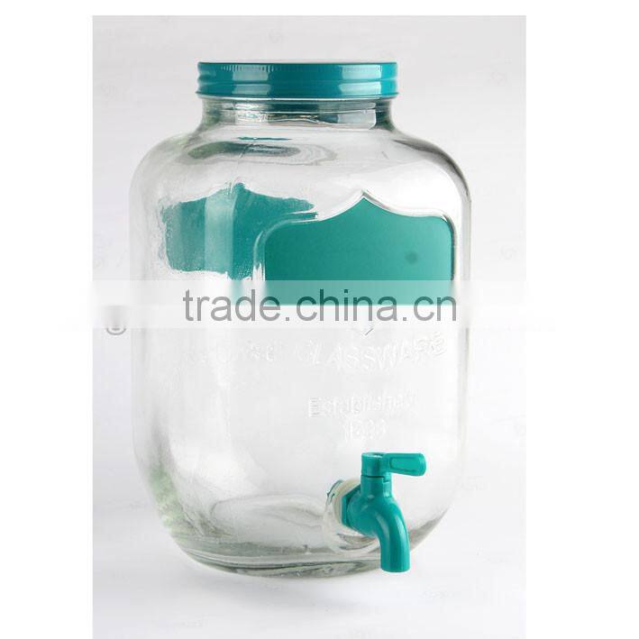 5L colorful blackboard skull glass dispenser