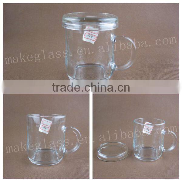 handy drinking glass cup with handle/glassware