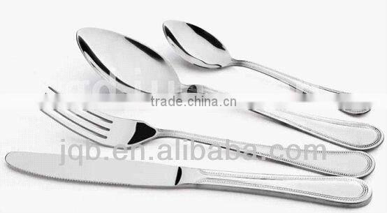24 pcs Stainless Steel Flatware Set with wooden box package