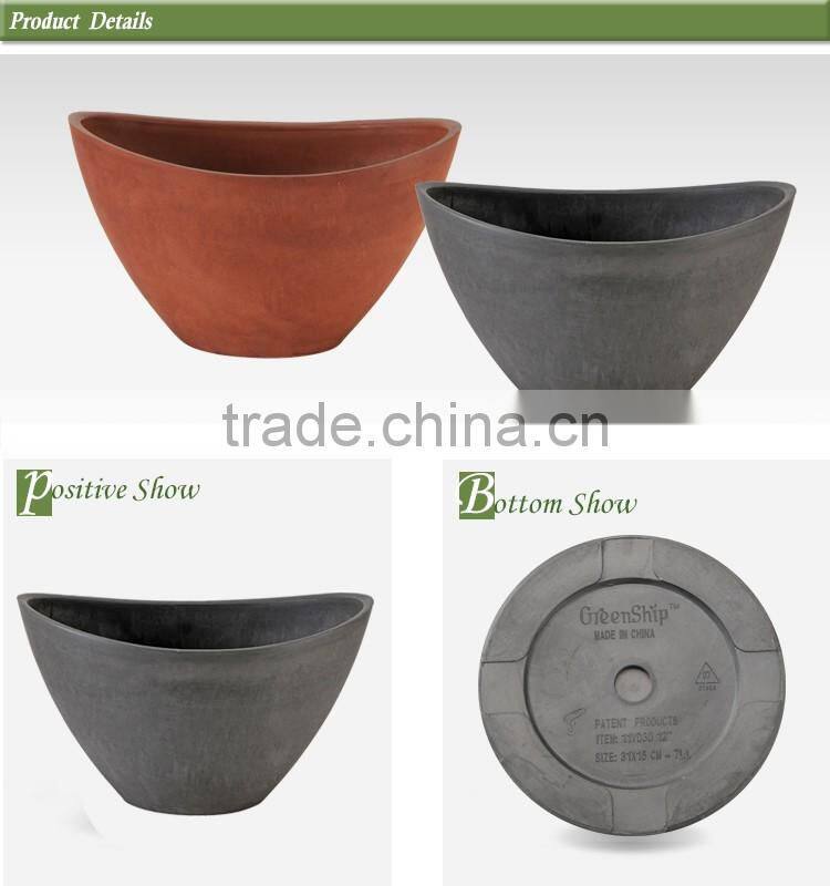 garden cheap plastic wood stone garden planter