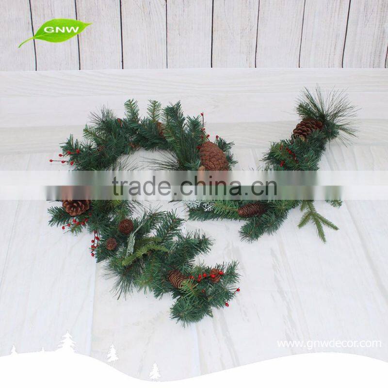GNW CHGR-1607006 Superior quality Wholesale Christmas Door Decorative Artificial christmas garland