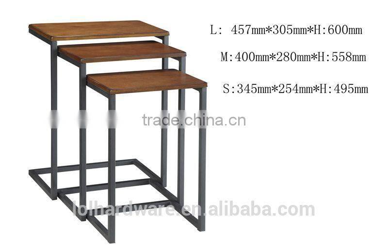 2015 New design metal base Nesting Table, end table