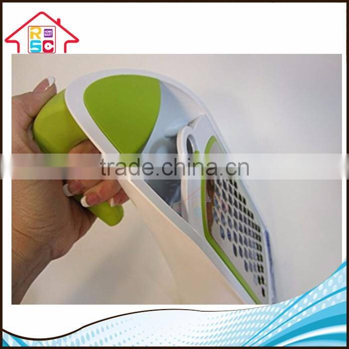 NBRSC New Design 3 In 1 Grater And Container Vegetable Cheese Grater With Interchangeable Stainless Steel Blades
