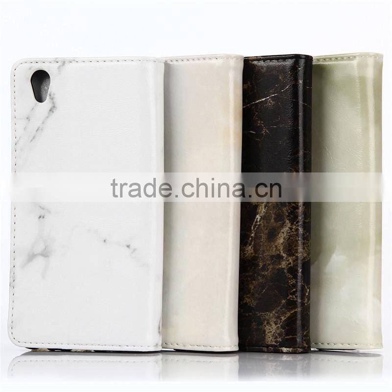 Noble design high quality marble PU card bumper/pocket cell phone case for LG