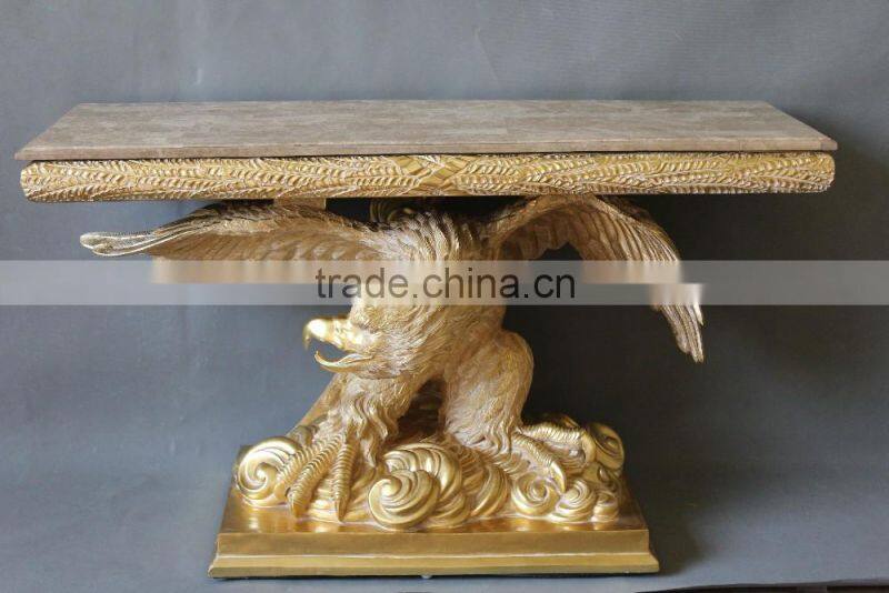 Victorian Reproduction Furniture Carved Eagle Console For Living Room Display