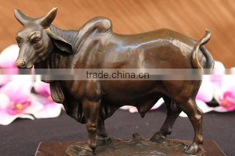 Animal garden statue bronze brahman bull sculpture for sale