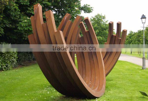 outdoor garden decoration stainless steel garden corten steel sculpture