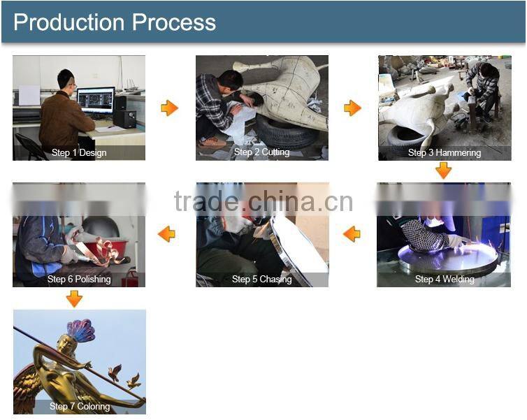 art deco walking east statue city decoration large famous morden art sculpture