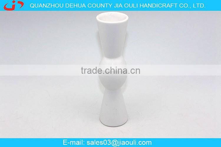 popular design style home decoration white ceramic flower vase