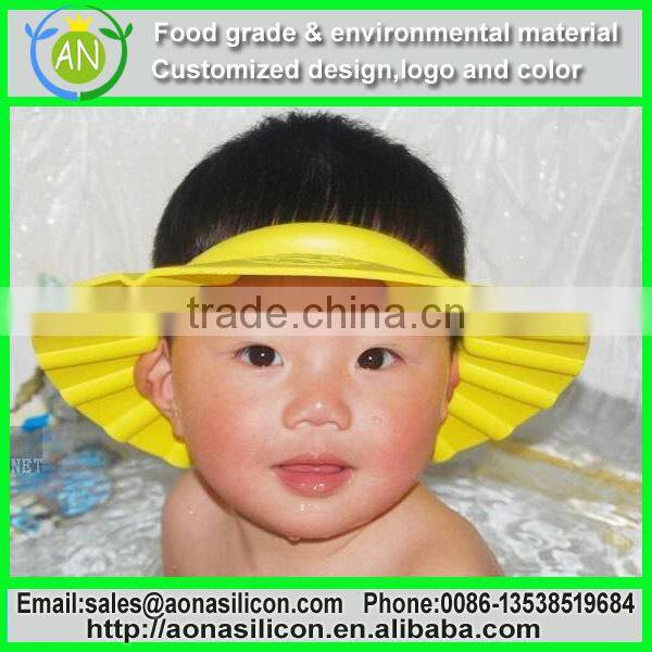 Fashion Adjust Shower Bathing Bath Protect Soft Cap Hat For Baby Children