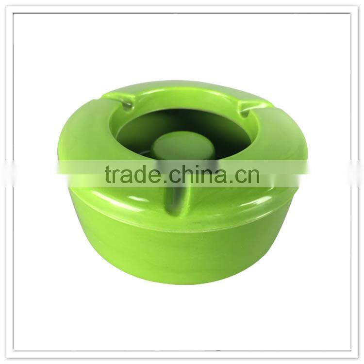 China ex-factory ashtray with lids on sale, green lid custom cigar with cover