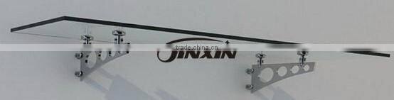 Mordern Samplism Style Glass Canopy Stainless Steel Glass Canopy Fittings