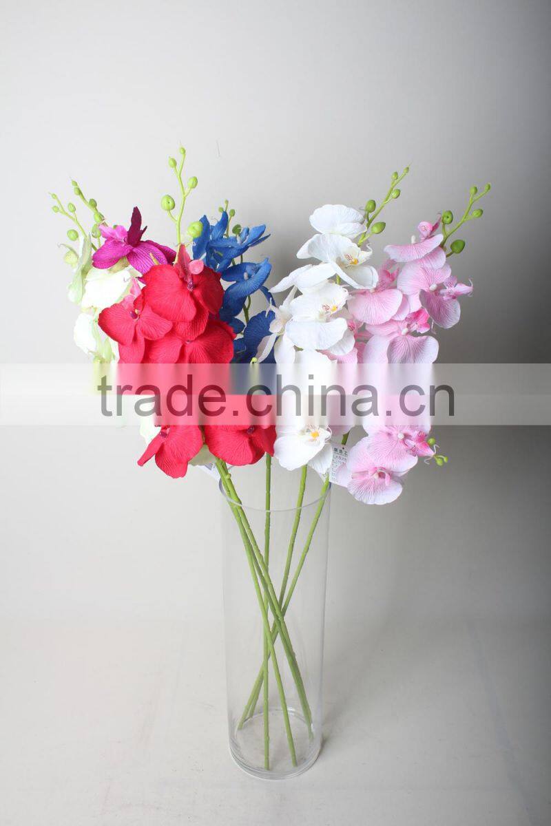 Two branches decorative butterfly orchid artificial butterfly orchid flowers landscaping flowers