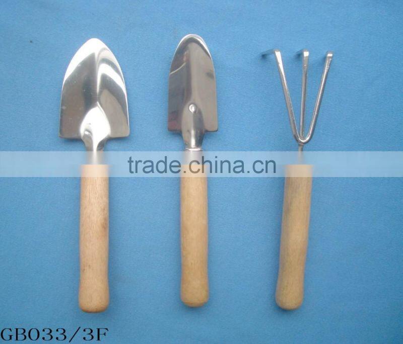 Russian style 3 in 1 mini garden tool set