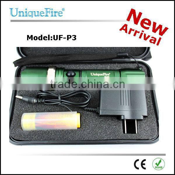 zoom light police t6 cree led flashlight rechargeable