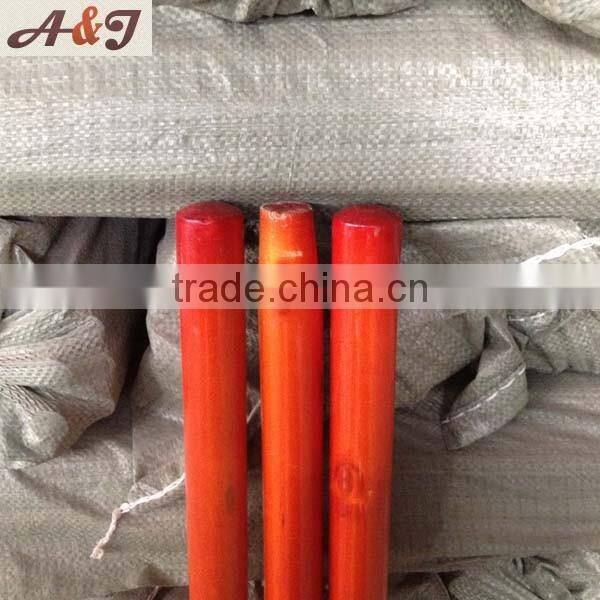 Rufous color painting wood hoe handle good durability
