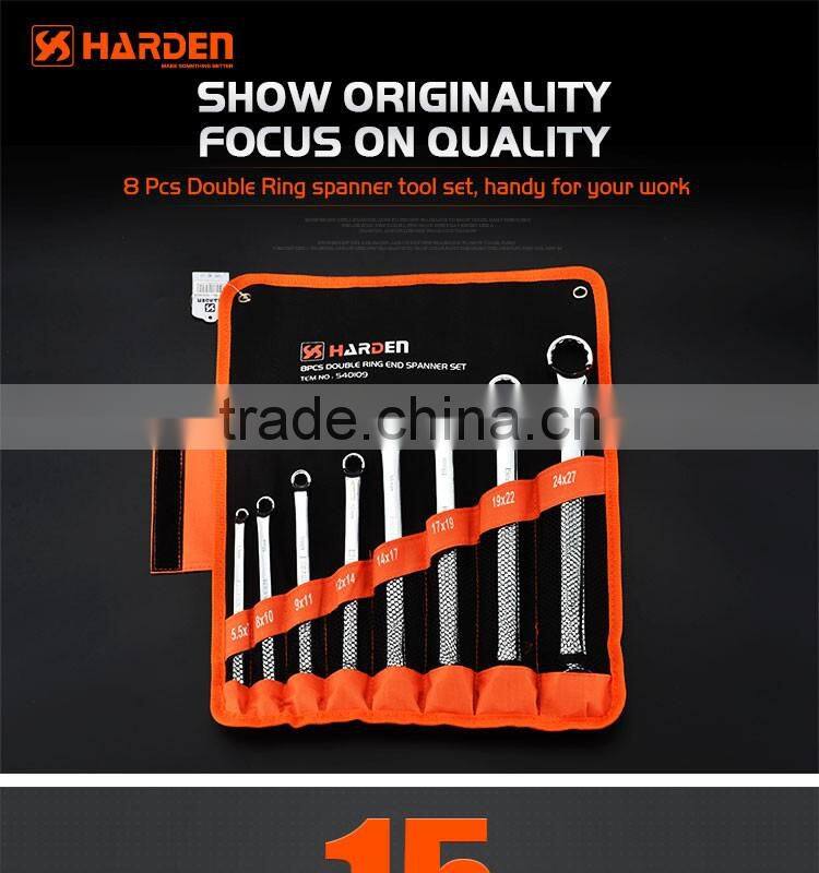 8pcs ring spanner handle tools high quanlity Harden spanner wrench