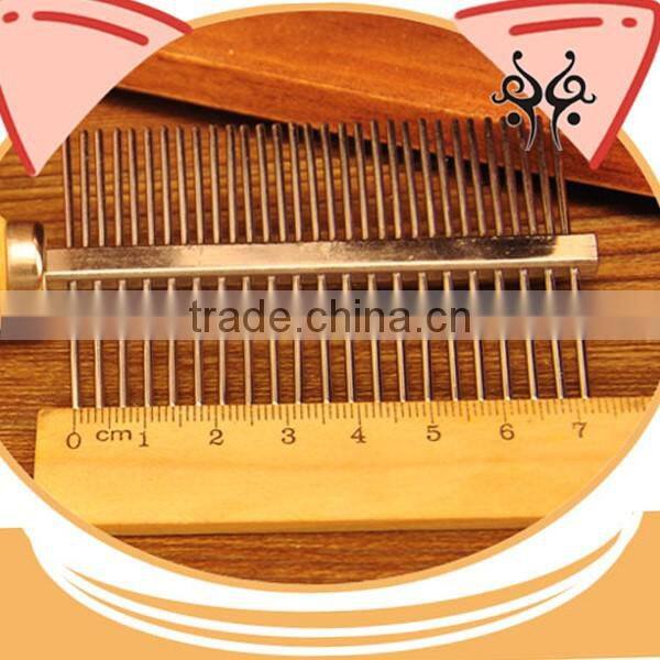 2017 Newest style Double wooden handle steel comb