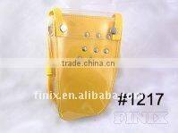 Stylish Yellow Color Leather&Plastic Hair Scissor Bag