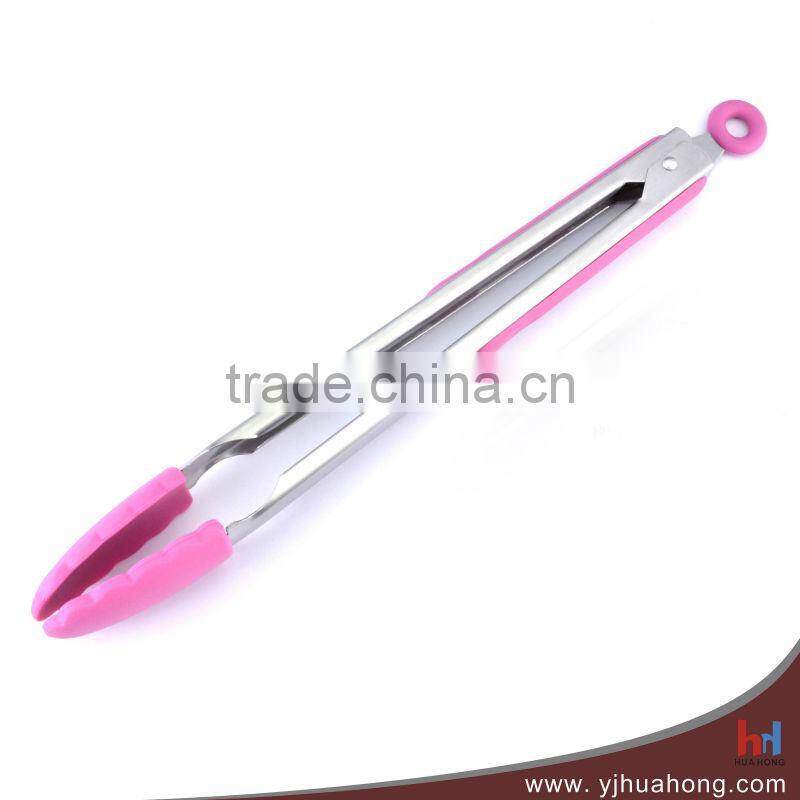 12" Silicone Cooking Tongs/Silicone Kitchen Tongs With Soft Grip Handle HFT-S06C