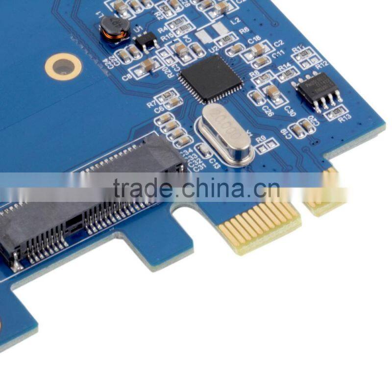 Mini PCI-E USB 3.0 PCI-E PCIe to mSATA SSD+SATA3.0 Combo Extender Mini PCI-E SSD Adapter PCI-E toSATAIII Card/mini pcie to pcie