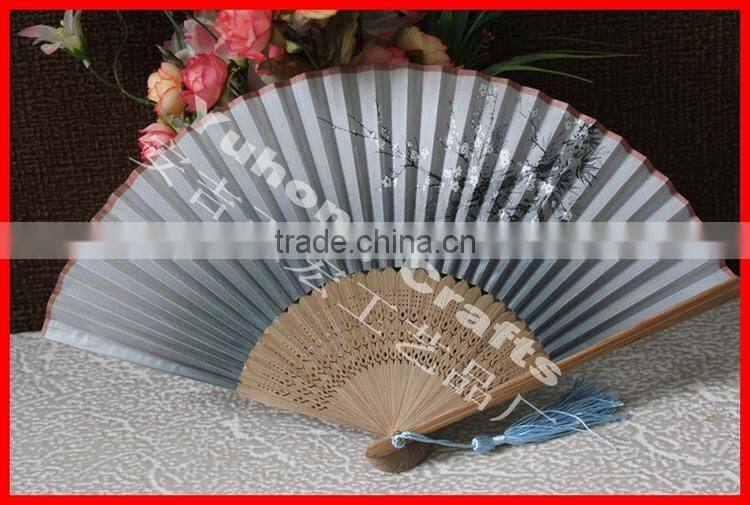 Chinese style bamboo fabric fan