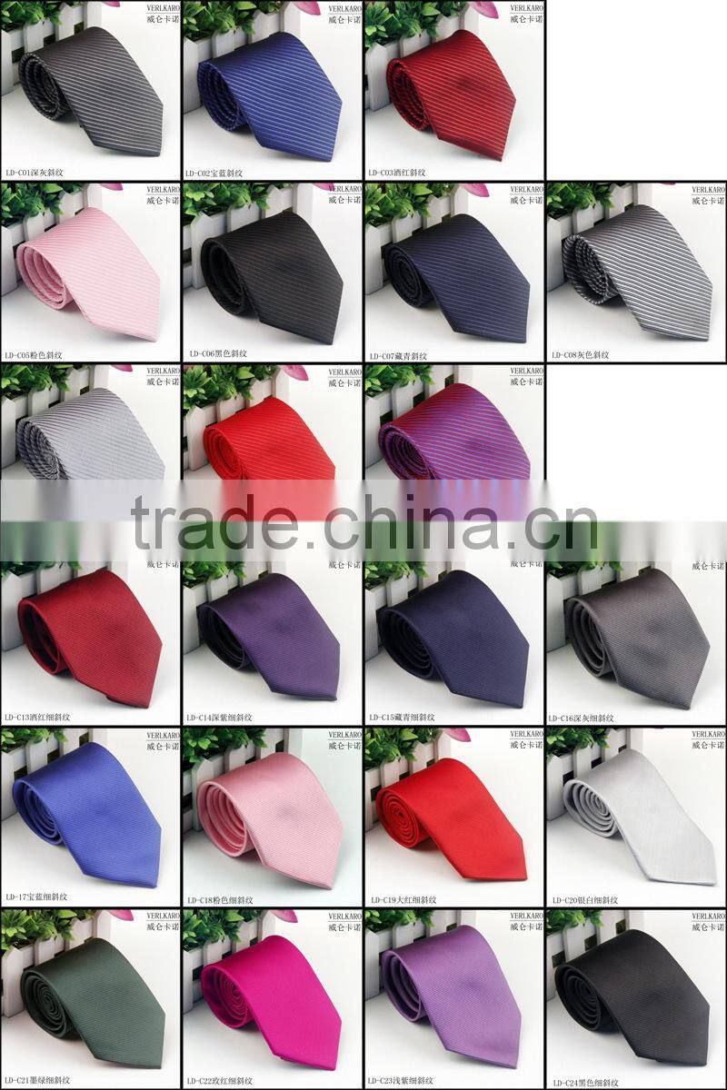 2015 New Style Wedding Plain Men's Silk Necktie