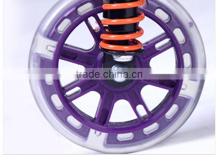 Three 120mm big wheels children scooter with aluminum frame for sales