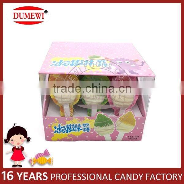Halal Fruity Handmade Ice Cream Jelly Lollipop Candy