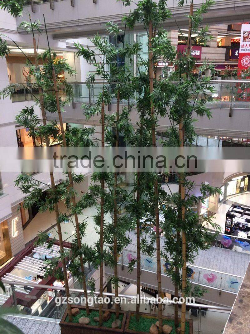 2016 shopping mall descoration Artificial Bamboo for indoor decoration