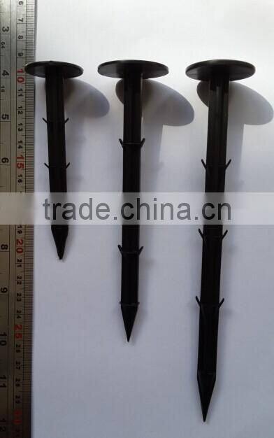 plastic ground pegs for fixing weed mat round head brass nails